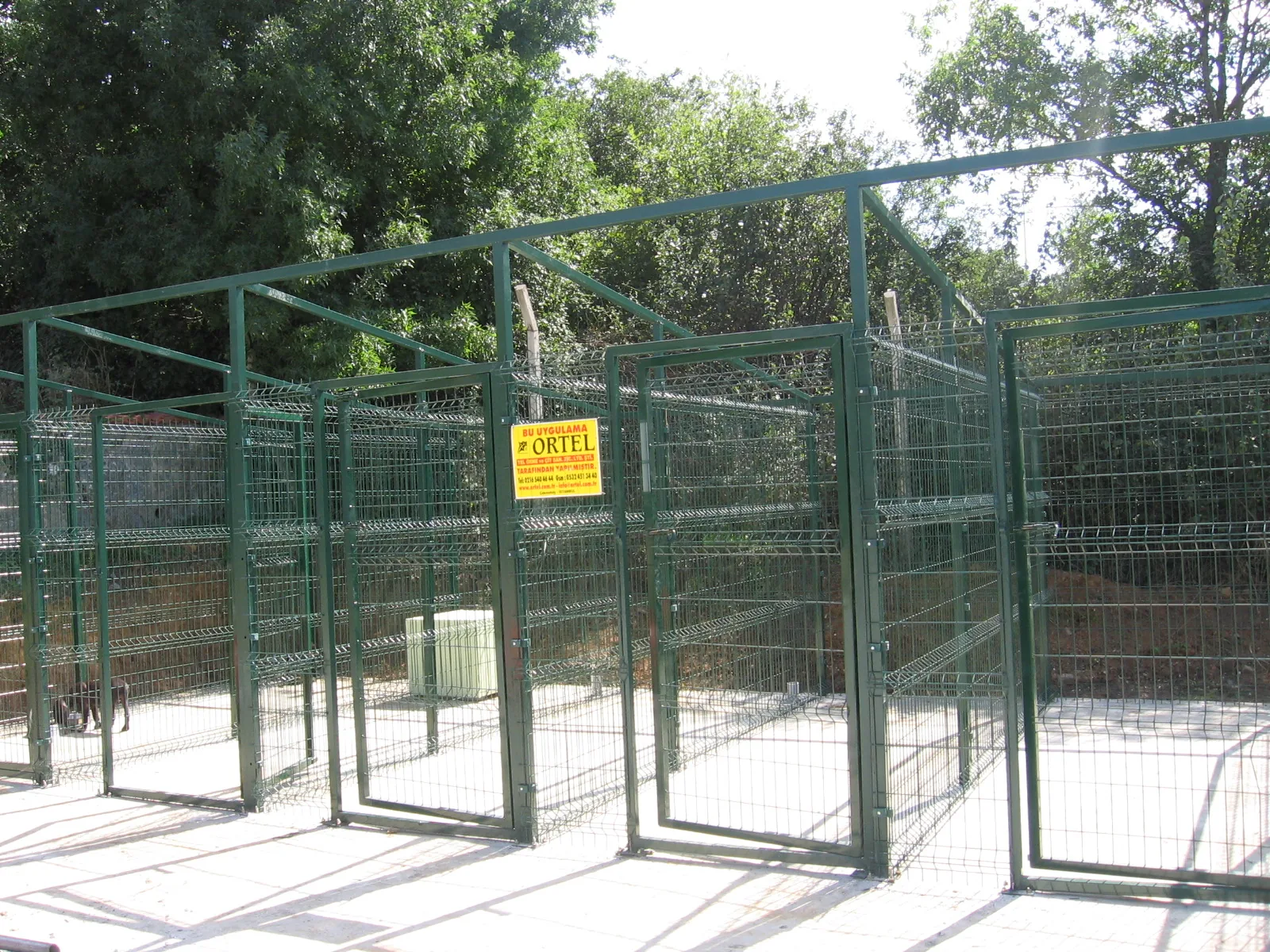 Köpek Koruganı Etrafı Panel Çit Uygulaması saha uygulaması 2