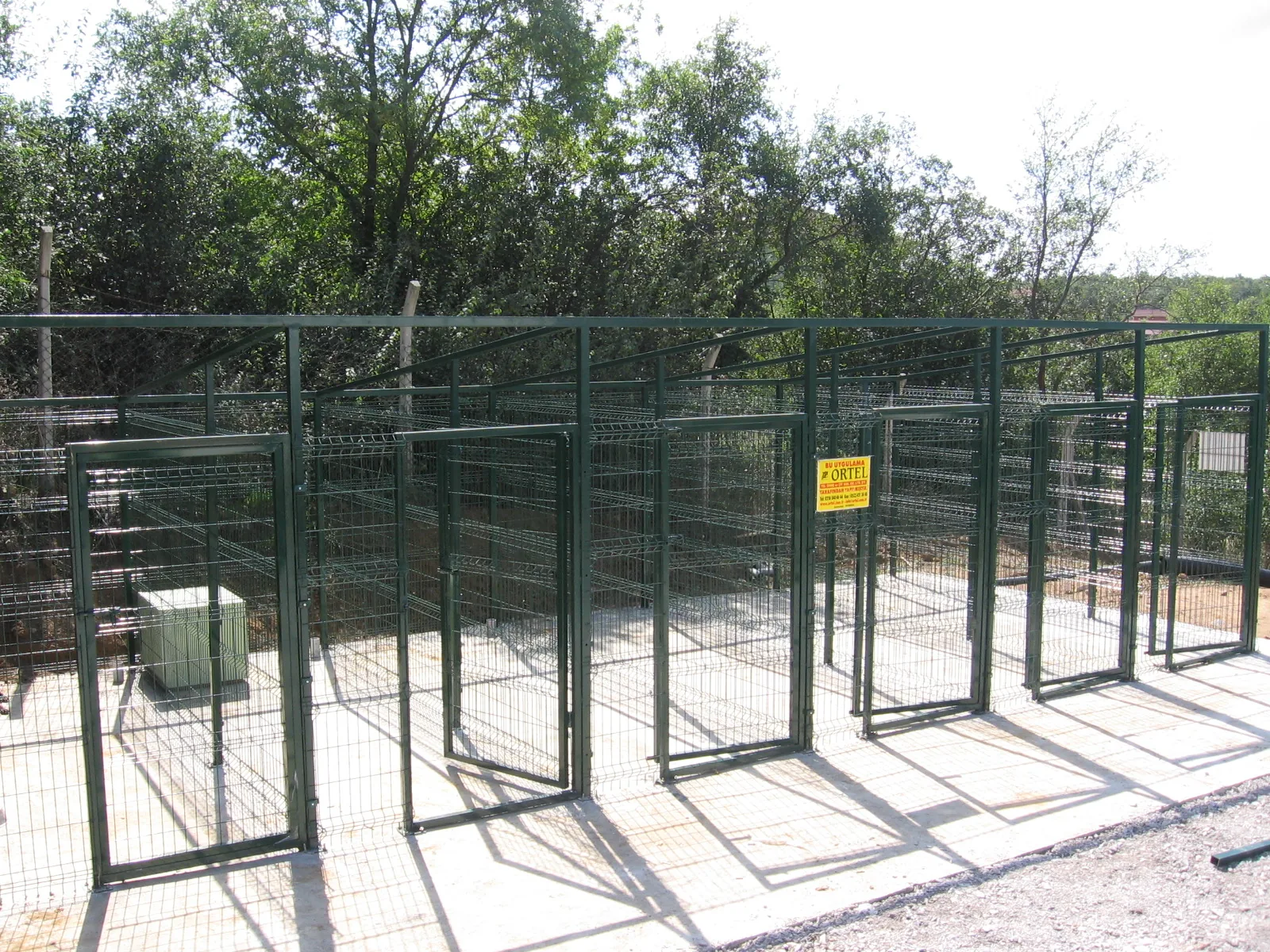 Köpek Koruganı Etrafı Panel Çit Uygulaması saha uygulaması 4