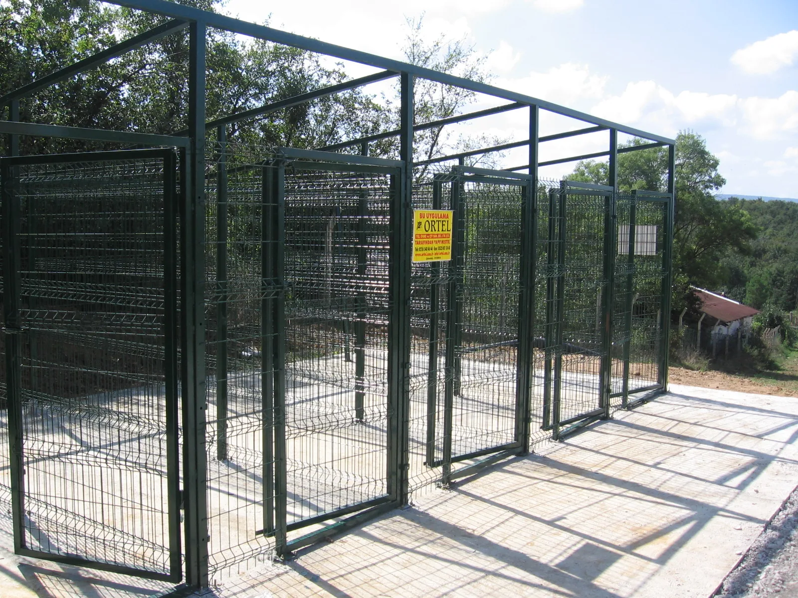 Köpek Koruganı Etrafı Panel Çit Uygulaması saha uygulaması 5