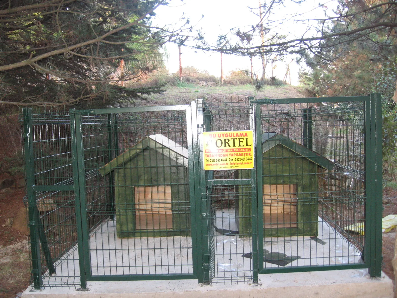 Köpek Koruganı Etrafı Panel Çit Uygulaması saha uygulaması 8