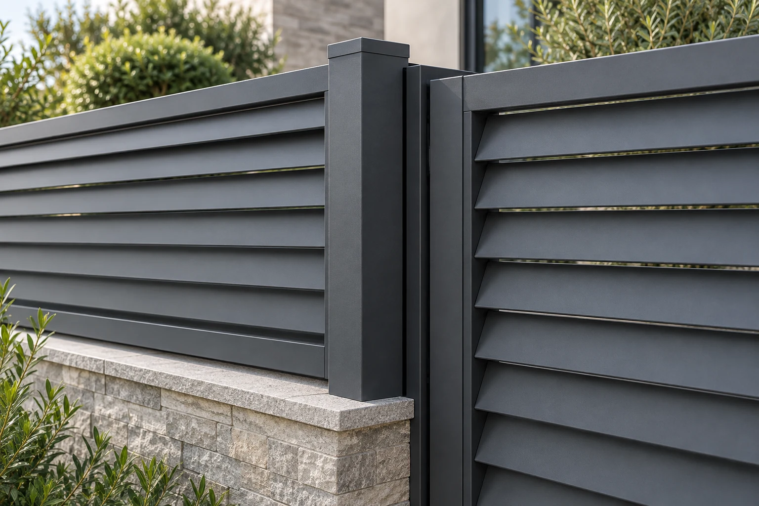 Louver fence design visualisation