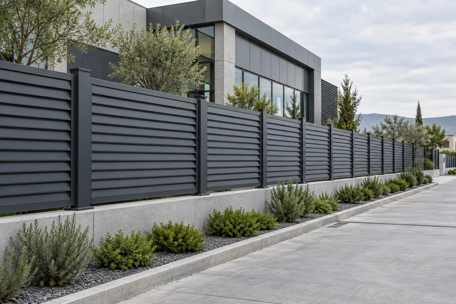 Louver fence design visualisation